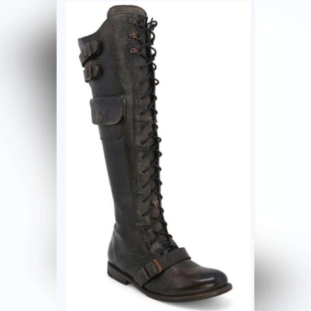 Oak Tree Farms Meryl Black Rustic Boots